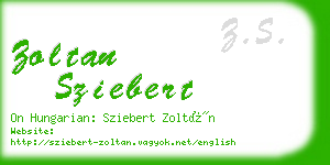 zoltan sziebert business card